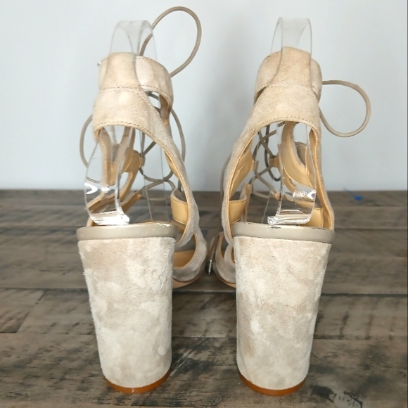 Sam Edelman Yardely Suede Lace Up Block Heel - Picture 5 of 6